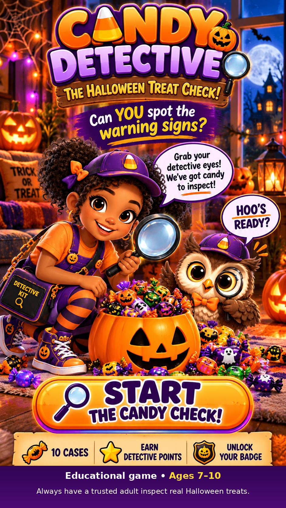 Candy Detective game screen